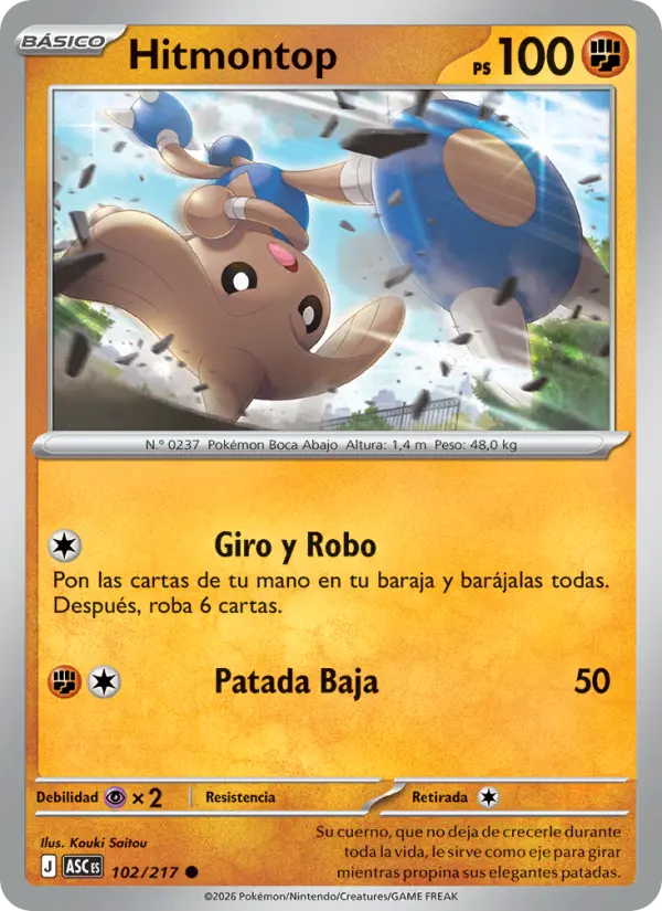Hitmontop, Héroes Ascendentes 102