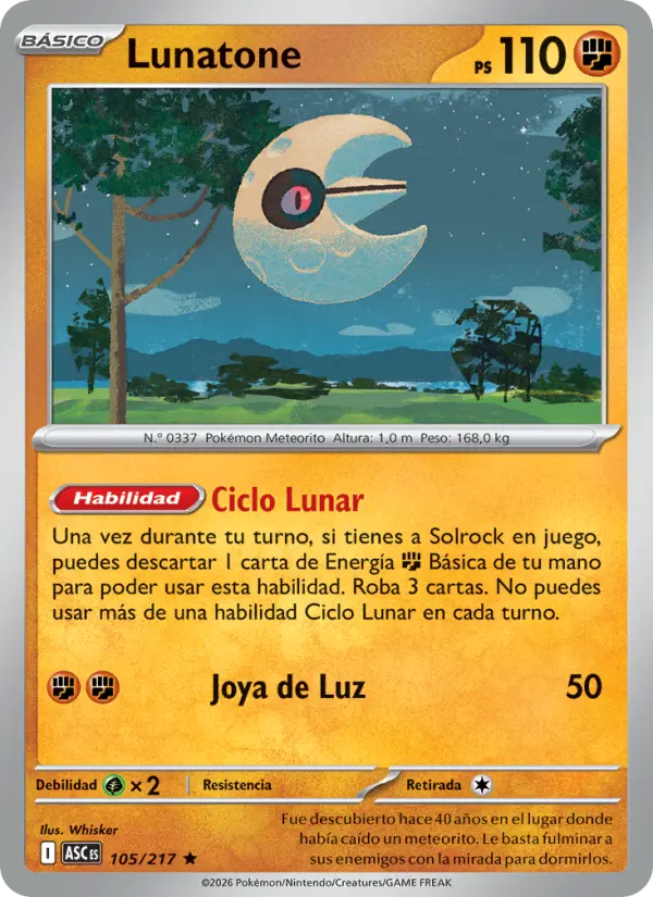 Lunatone, Héroes Ascendentes 105