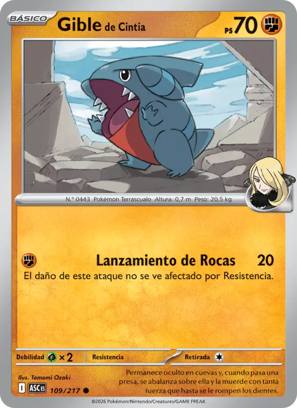 Gible de Cintia, Héroes Ascendentes 109