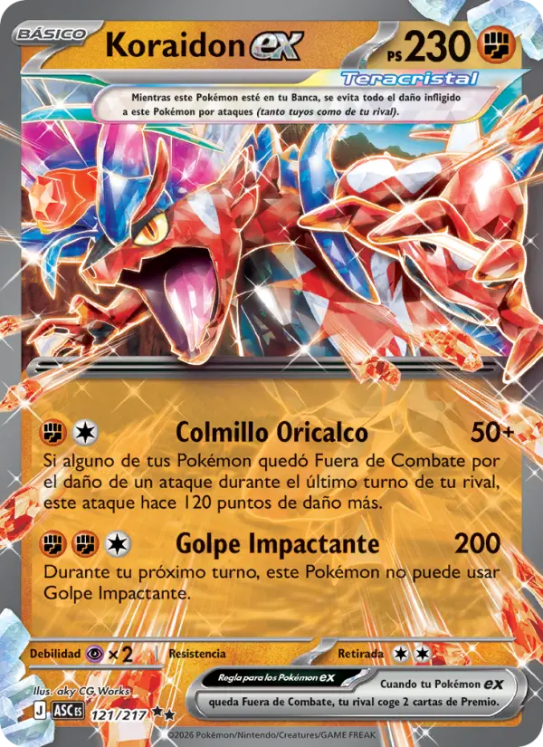 Koraidon ex, Héroes Ascendentes 121