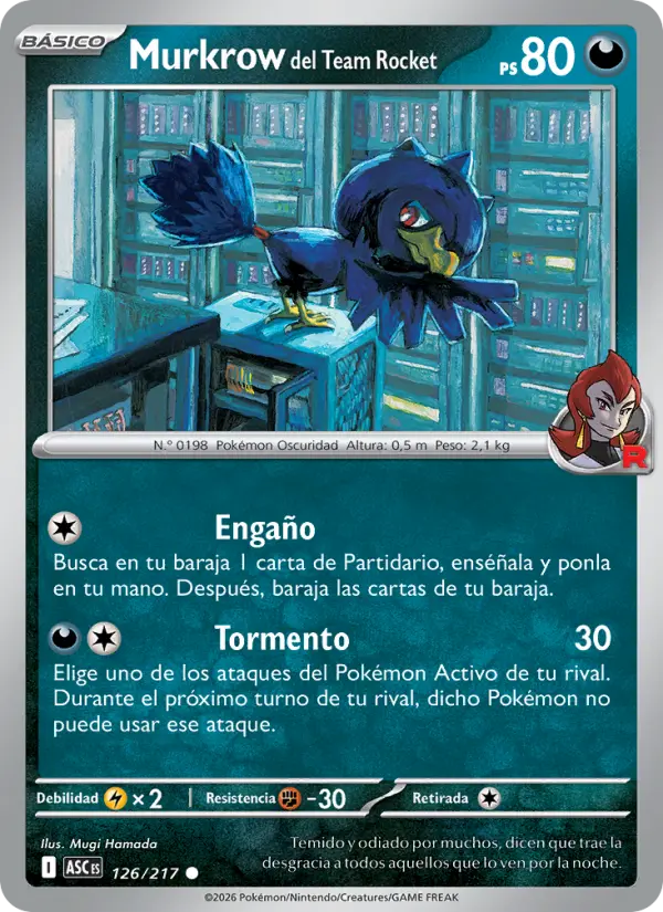 Murkrow del Team Rocket, Héroes Ascendentes 126