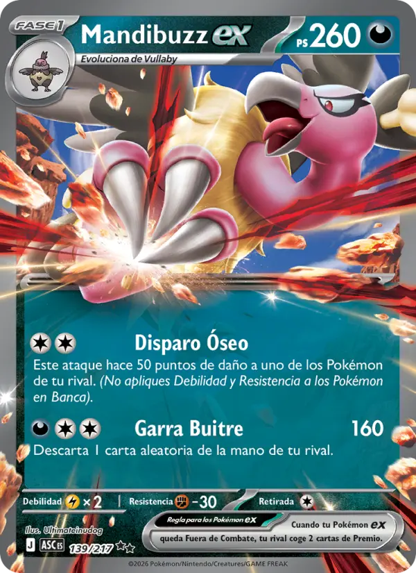 Mandibuzz ex, Héroes Ascendentes 139