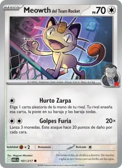 Meowth del Team Rocket, Héroes Ascendentes 161