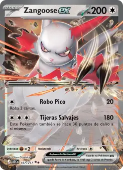 Zangoose ex, Héroes Ascendentes 167