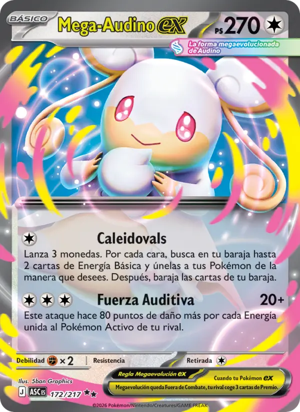 Mega-Audino ex, Héroes Ascendentes 172