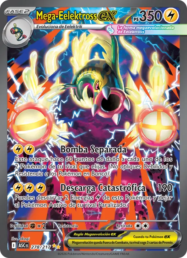 Mega-Eelektross ex, Héroes Ascendentes 278
