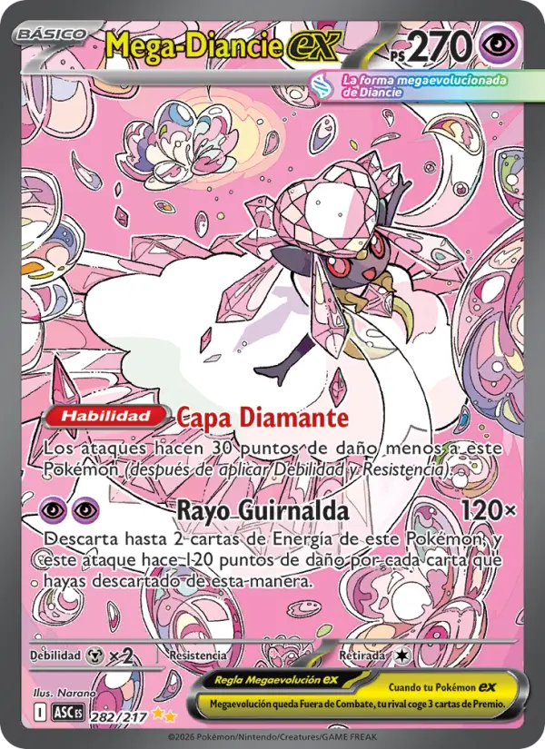 Mega-Diancie ex, Héroes Ascendentes 282