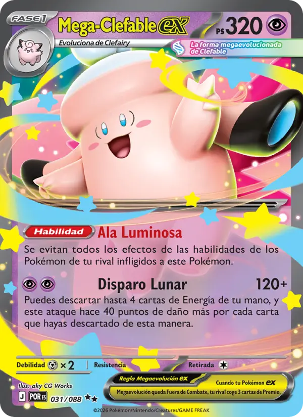 Mega-Clefable ex, Equilibrio Perfecto 031