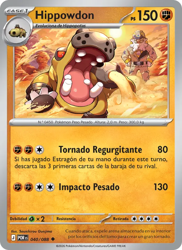 Hippowdon, Equilibrio Perfecto 040