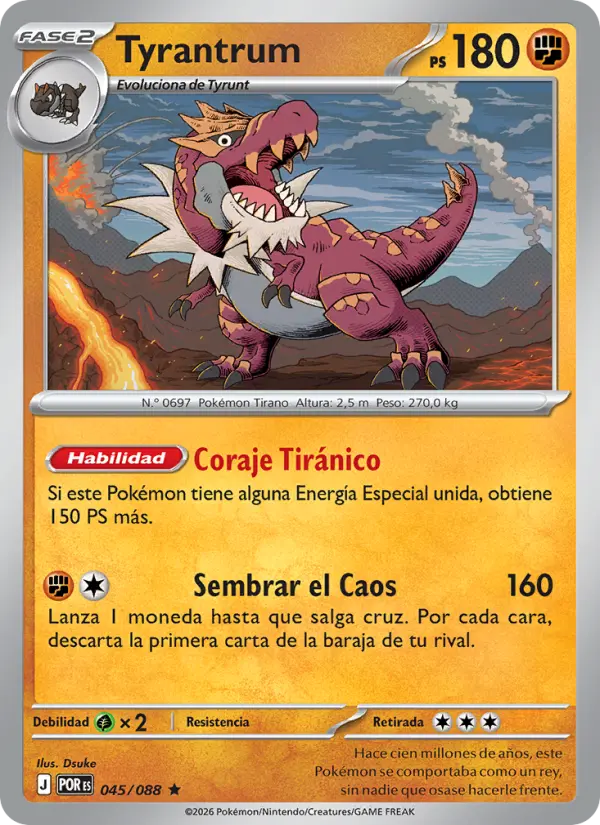 Tyrantrum, Equilibrio Perfecto 045