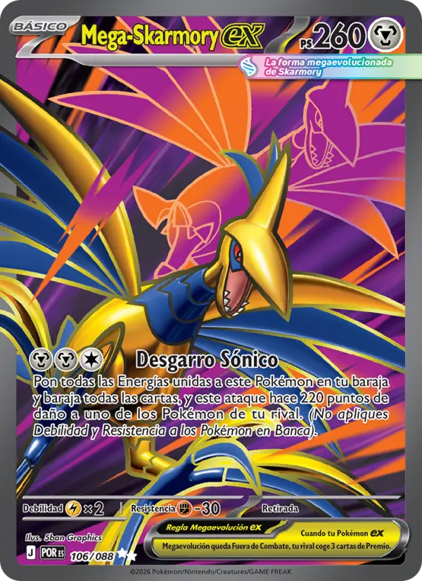 Mega-Skarmory ex, Equilibrio Perfecto 106