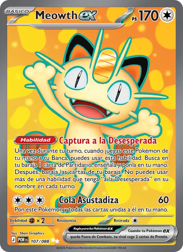 Meowth ex, Equilibrio Perfecto 107