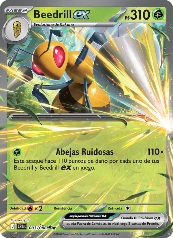 Beedrill ex, Caos Creciente 003