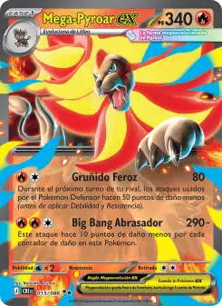 Mega-Pyroar ex, Caos Creciente 015