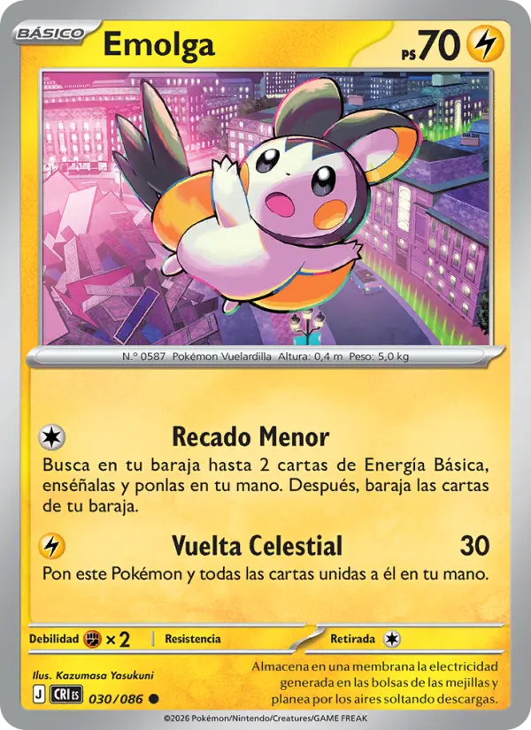 Emolga, Caos Creciente 030