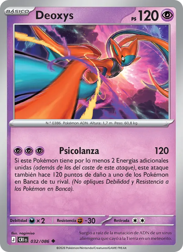 Deoxys, Caos Creciente 032
