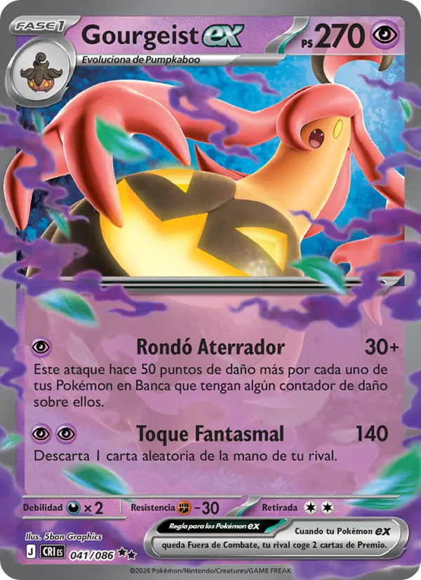 Gourgeist ex, Caos Creciente 041