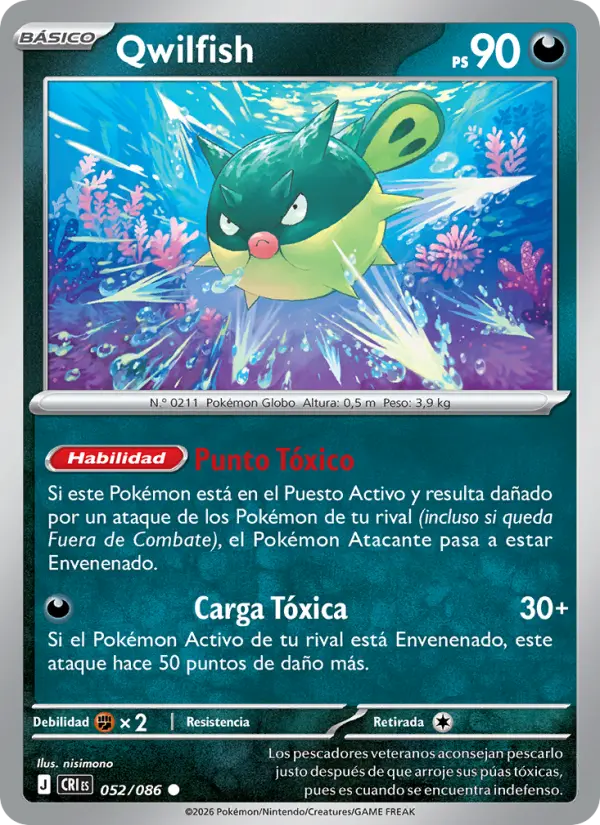 Qwilfish, Caos Creciente 052