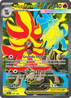 Mega-Pyroar ex, Caos Creciente 099