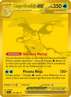 Mega-Greninja ex, Caos Creciente 122