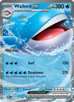 Wailord ex, Oscuridad Absoluta 016