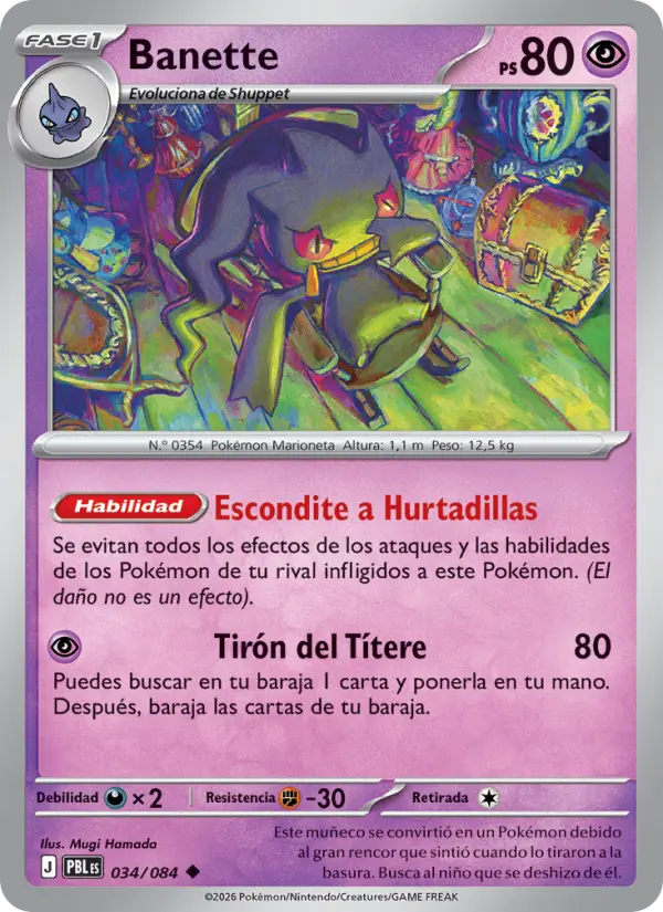 Banette, Oscuridad Absoluta 034
