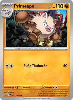 Primeape, Oscuridad Absoluta 043