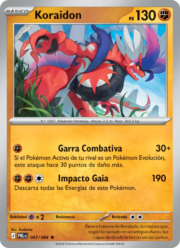 Koraidon, Oscuridad Absoluta 047