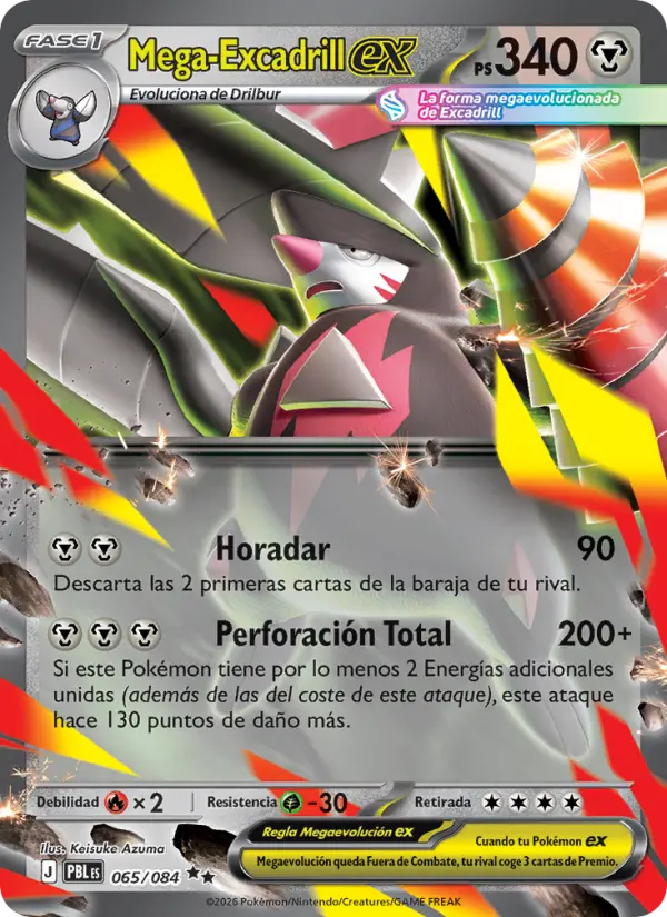 Mega-Excadrill ex, Oscuridad Absoluta 065