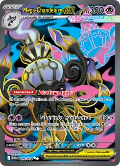 Mega-Chandelure ex, Oscuridad Absoluta 099