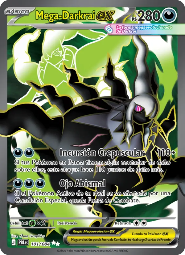 Mega-Darkrai ex, Oscuridad Absoluta 101