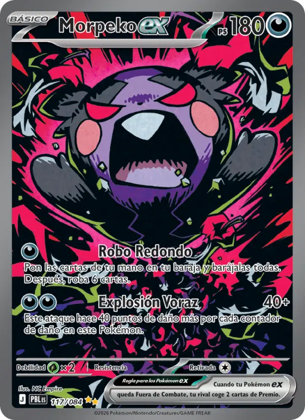 Morpeko ex, Oscuridad Absoluta 117