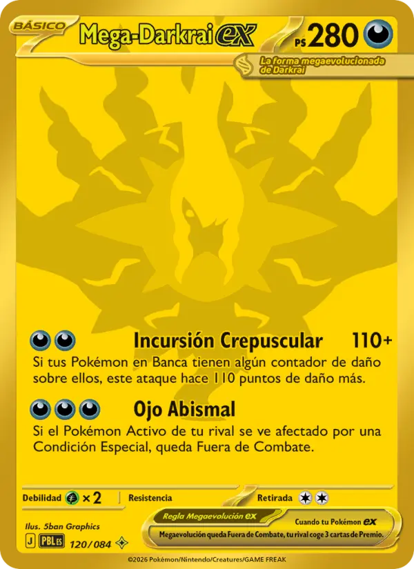 Mega-Darkrai ex, Oscuridad Absoluta 120