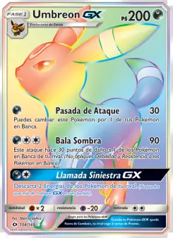 Umbreon GX, Sol y Luna 154