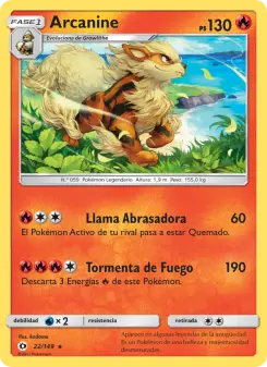 Arcanine, Sol y Luna 22