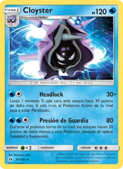 Cloyster, Sol y Luna 34