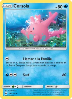 Corsola, Sol y Luna 36