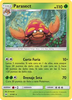 Parasect, Sol y Luna 5
