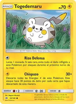 Togedemaru, Sol y Luna 53