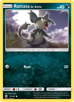 Rattata de Alola, Sol y Luna 76