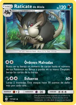 Raticate de Alola, Sol y Luna 77