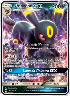 Umbreon GX, Sol y Luna 80