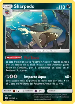Sharpedo, Sol y Luna 82