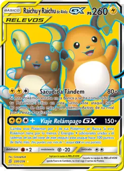 Raichu y Raichu de Alola GX, Mentes Unidas 220