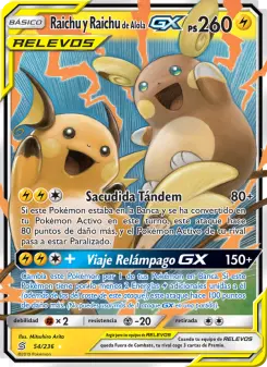 Raichu y Raichu de Alola GX, Mentes Unidas 54