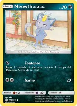 Meowth de Alola, Eclipse Cósmico 128