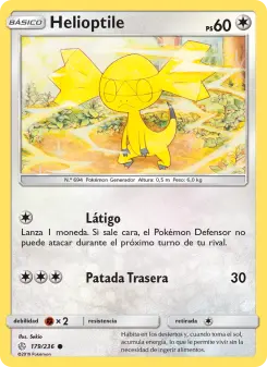 Helioptile, Eclipse Cósmico 179