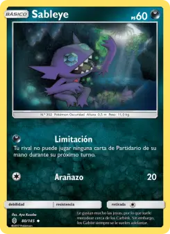Sableye, Albor de Guadianes 80