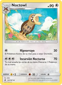 Noctowl, Sombras Ardientes 107