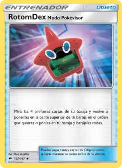 RotomDex Modo Pokévisor, Sombras Ardientes 122